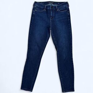 Liverpool Blue Jeans Dark Wash Hugger Ankle Skinny 6 28